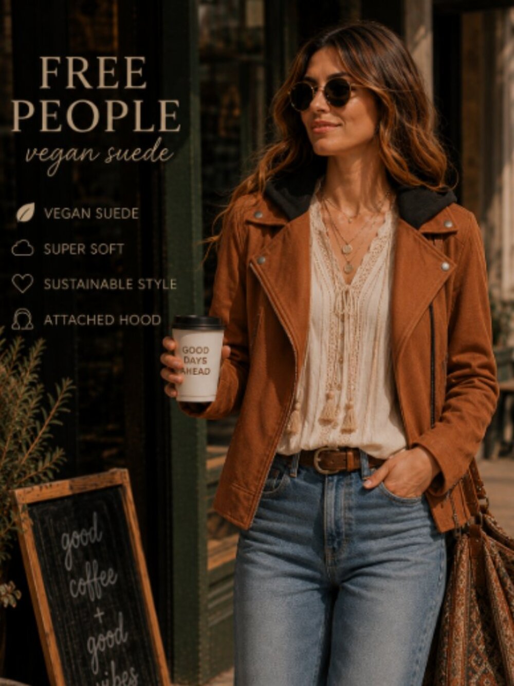 FREE PEOPLE  Harriet Hooded Moto Jacket 593269 NEW